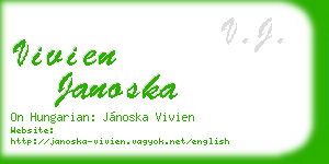 vivien janoska business card